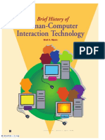 Human-Computer Interaction Technology: A Brief History of