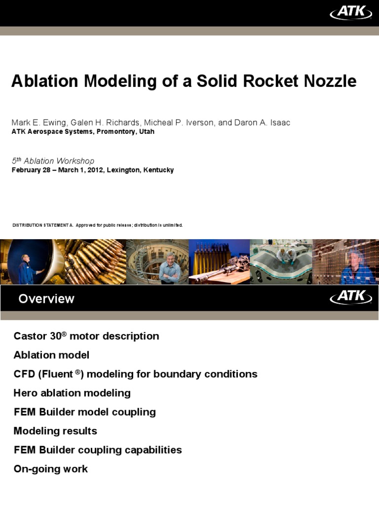 Ablation Modeling of A Solid Rocket Nozzle | PDF | Computational Fluid ...