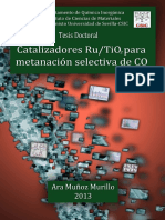 Catalizadores Ru TiO2 para Metanacion Selectiva de CO