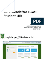 Cara Mendaftar E-Mail Student UIR
