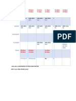 PISMP SEM5 Timetable