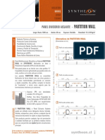 Ficha Técnica PW (Panel Divisorio)