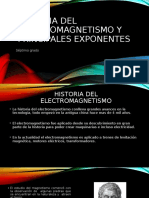 Historia Del Electromagnetismo y Principales Exponentes