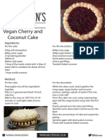 Vegan Cherry and Coconut Cake: The Recipes