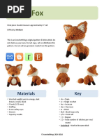 Sitting Fox: Materials Key