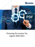 Choosing Income Tax Regime in Exenta HRMS
