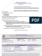 Gcu Student Teaching Evaluation of Performance Step Standard 1 Part I - Signed SPD WK