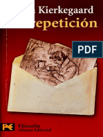 Sören Kierkegaard - La Repetición. Ed. Alianza 2009.pdf.pdf