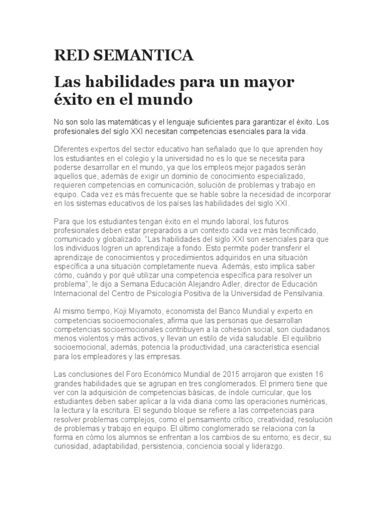 Red Semantica | PDF | Creatividad | Pensamiento crítico