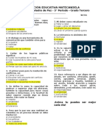 Ev. Tercer Periodo - C. Paz - Grado 3 - 2019