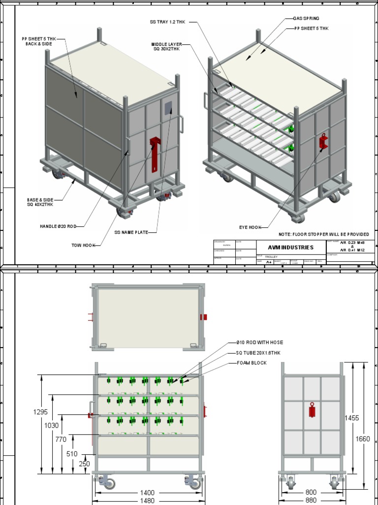 Trolley Design and Component Layout | PDF | Nature