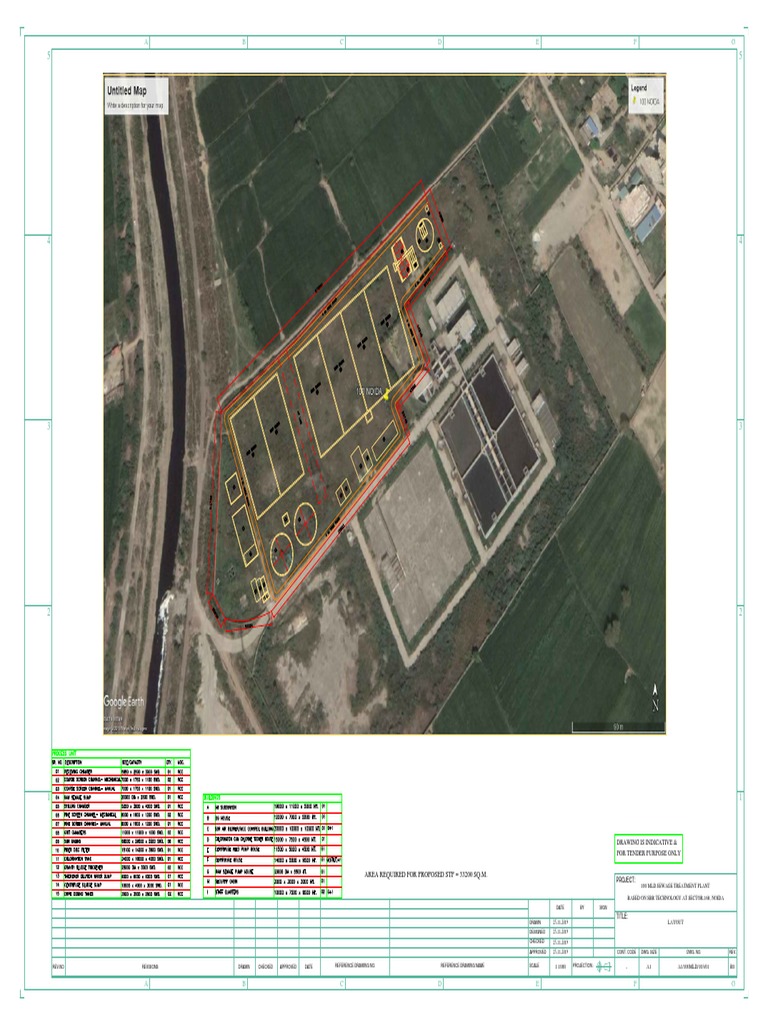 STP Layout for 100 MLD Project | PDF