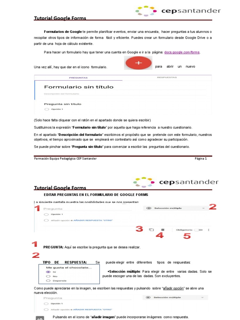 Guía Completa de Google Forms | PDF | Cuestionario | Hipervínculo