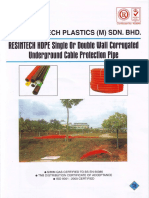 RESINTECH PLASTICS CERTIFICATE