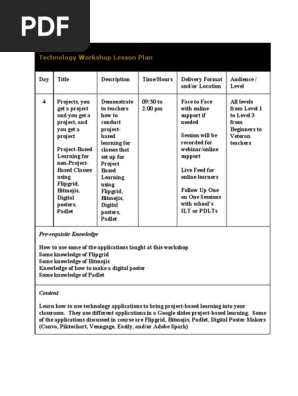 day 4 project based learning