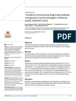 Prevalence of Previously Diagnosed Diabetes and Glycemic Control Strategies in Mexican Adults: ENSANUT-2016