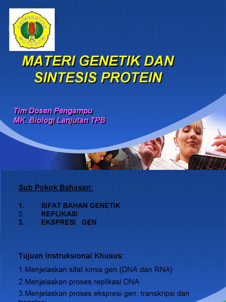 Materi Genetik Dan Sintesa Protein | PDF | Sains & Matematika