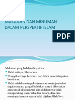 MAKANAN Dan MINUMAN DALAM PERSPEKTIF ISLAM