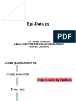 Epi-Data: Dr. Jutatip Sillabutra Asean Institute For Health Development Mahidol University