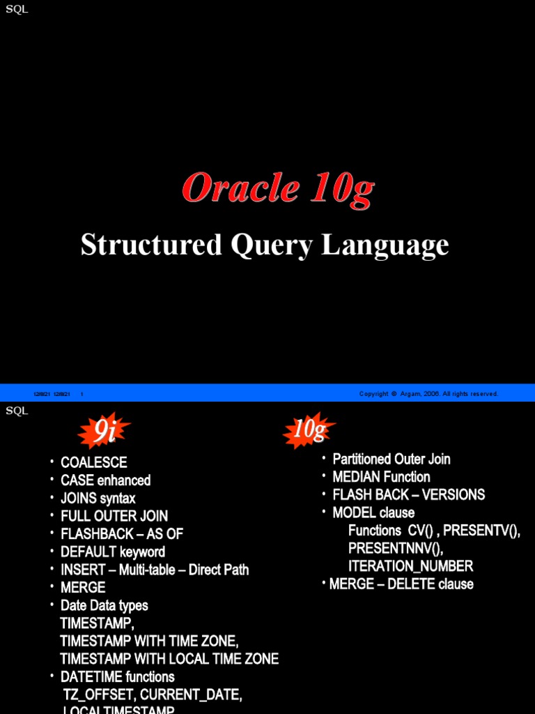 Structured Query Language | PDF | Data Management | Relational Database