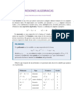 Expreciones Algebraicas