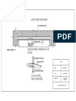 Lintel and Sunshade: 2T 12 Anchor Bars