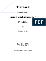 Audit and Assurance: Testbank