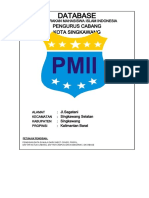 DATA BASE Pmii SINGKAWANG