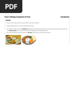 Class 6 Biology Component of Food