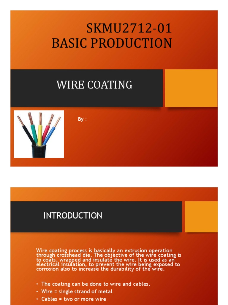 Wire Coating | PDF | Wire | Mechanical Engineering