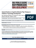 General Review On Cognitive Behavior Play Therapy On Childrens Psychology Development PDF
