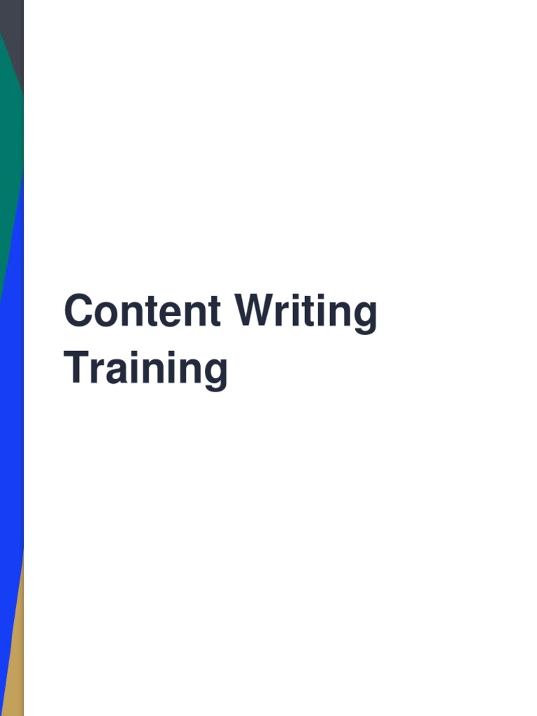 Free Content Writing Course Overview | PDF | Search Engine Optimization ...