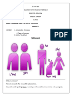 Class V - Eng - Module 5 - Day 5 - Parts of Speech