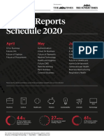 Special Reports Schedule 2020: April May June