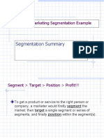 Segmentation Process Example