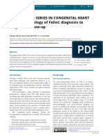 Educational Series in Congenital Heart DISEASE: Tetralogy of Fallot: Diagnosis To Long-Term Follow-Up