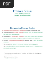 Pressure Sensor: Class: III B.SC (Electronics) Subject: Sensor Technology