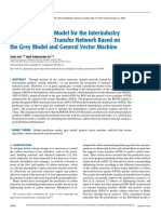 Hybrid Prediction Model For The Interindustry Carbon Emissions Transfer Network Based On The Grey Model and General Vector Machine