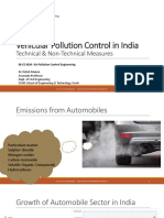 Vehicular Pollution Control India