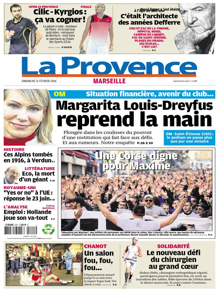 La Provence Marseille 21022016, PDF