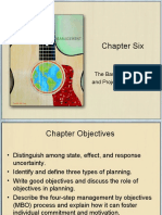 Chapter Six: The Basics of Planning and Project Management