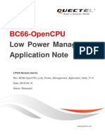 Bc66-Opencpu: Low Power Management Application Note