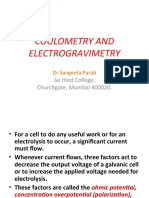 Coulometry and Electrogravimetry