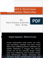 Perspektif & Trend Issue Keperawatan Maternitas