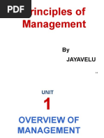 Principles of Management: by Jayavelu