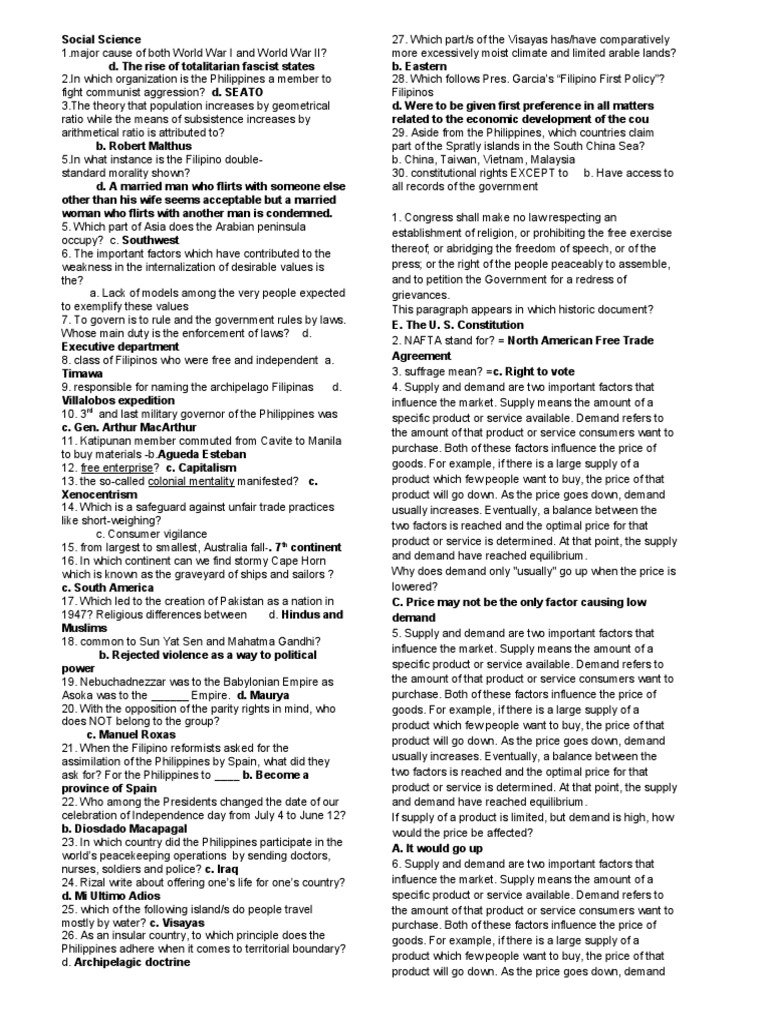 Key Concepts in Social Science and History | PDF | Burden Of Proof (Law ...