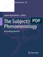 The Subject(s) of Phenomenology - Rereading Husserl