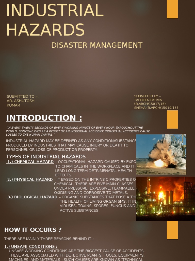 Industrial Hazard (DM) | PDF | Safety | Occupational Safety And Health