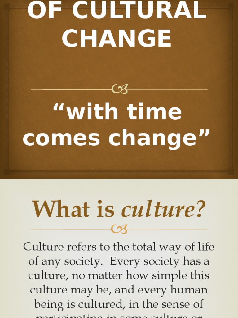 Understanding Cultural Change Dynamics | PDF