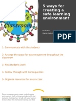 5 Ways For Creating A Safe Learning Environment